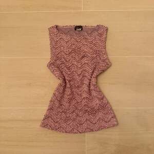 My Michelle Vintage purple Chevron Textured Sleeveless Knit Top